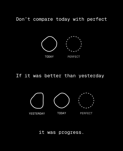 "progress is progress"